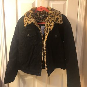 Corduroy Cheetah Winter Jacket